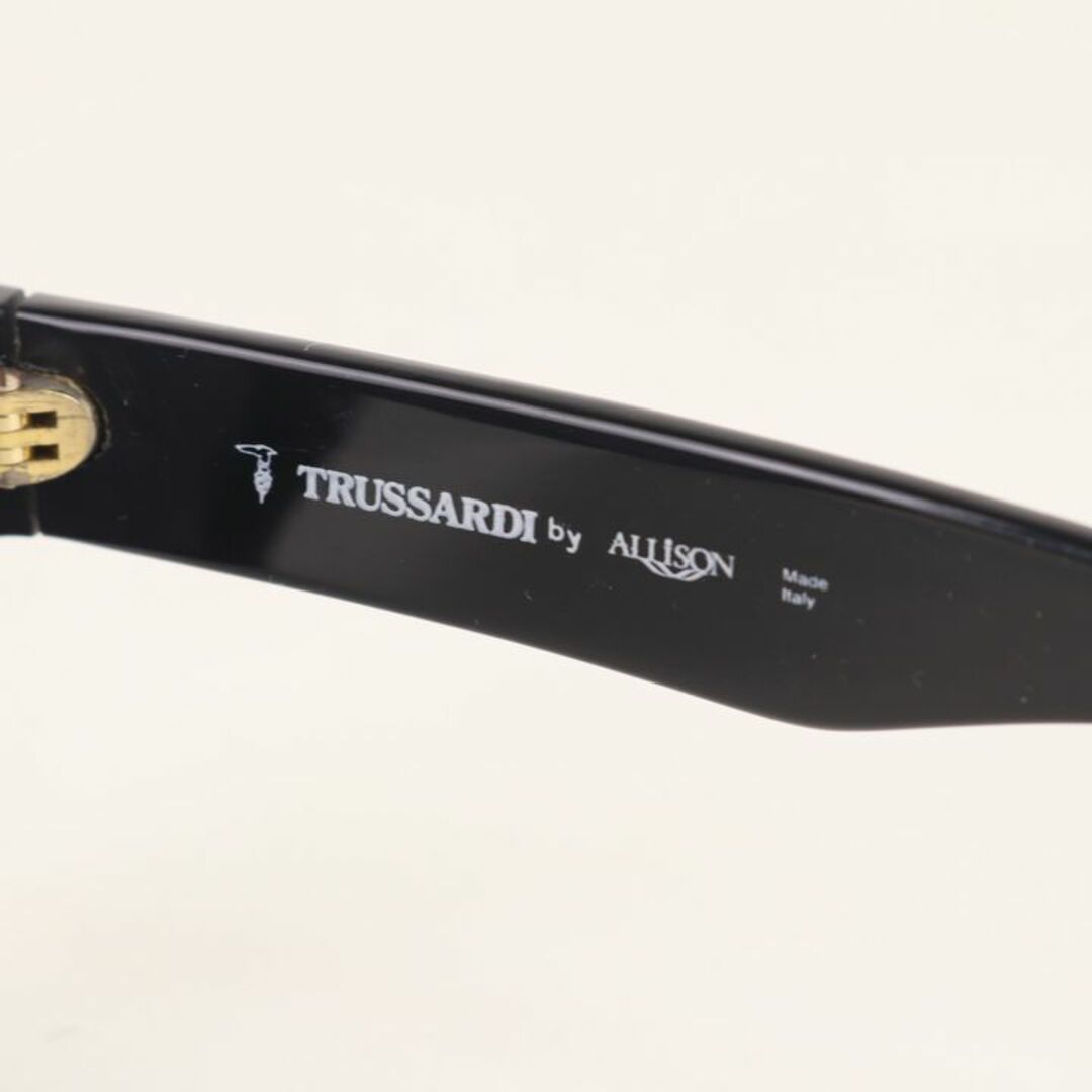 トラサルディ サングラス by ALLiSON イタリア製 ブランド フレーム フルリム アイウェア メンズ ブラック TRUSSARDI