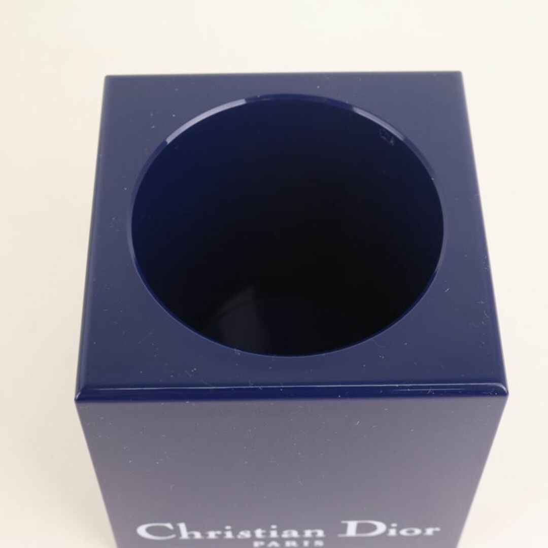 クリスチャンディオール ミラー・ブラシスタンド 未使用 2点セット 鏡 ペン立て ブランド メイク道具 レディース ネイビー Dior