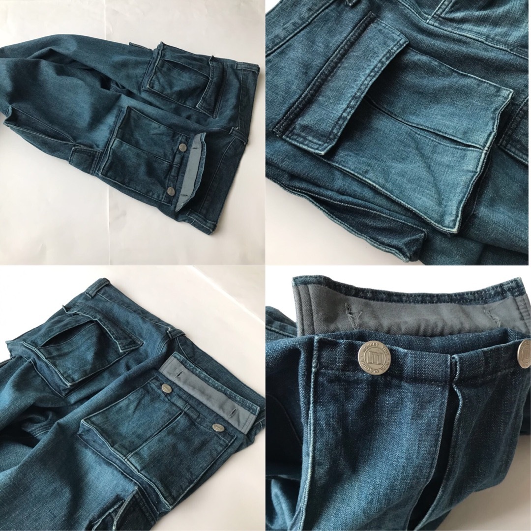 full denim cargo pantsの通販 by yoshi's shop｜ラクマ