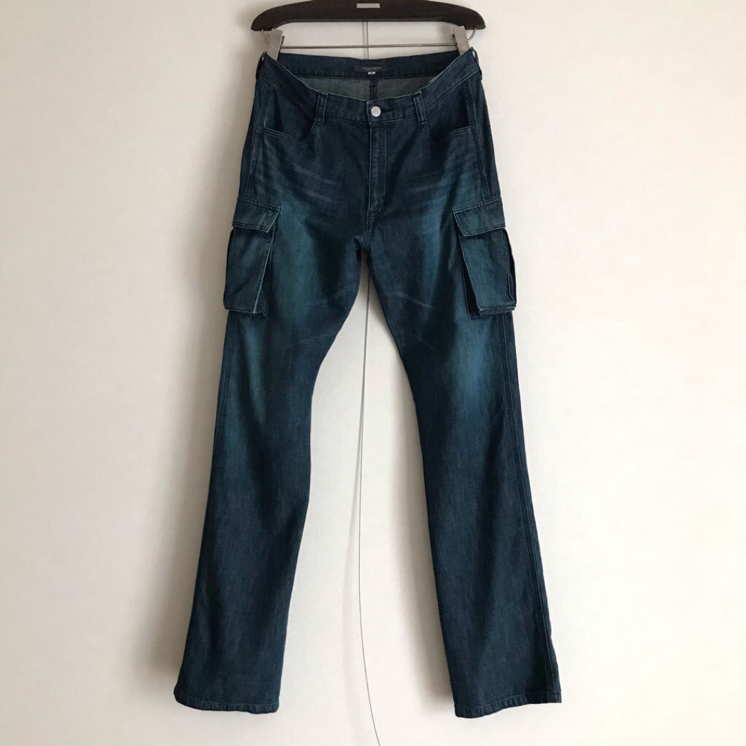 full denim cargo pants