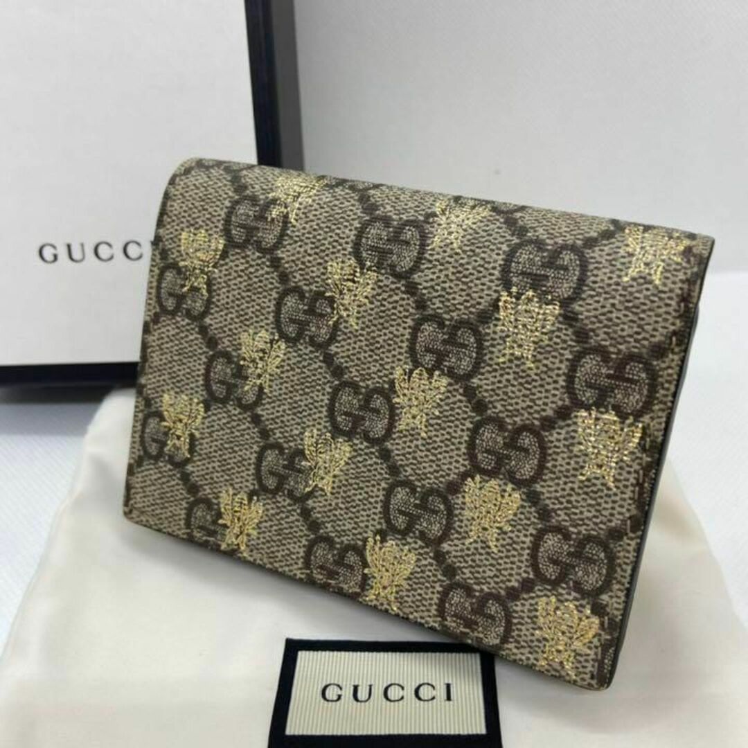 ⭐️美品⭐️グッチ 508757 GGスプリーム ビー カードケース