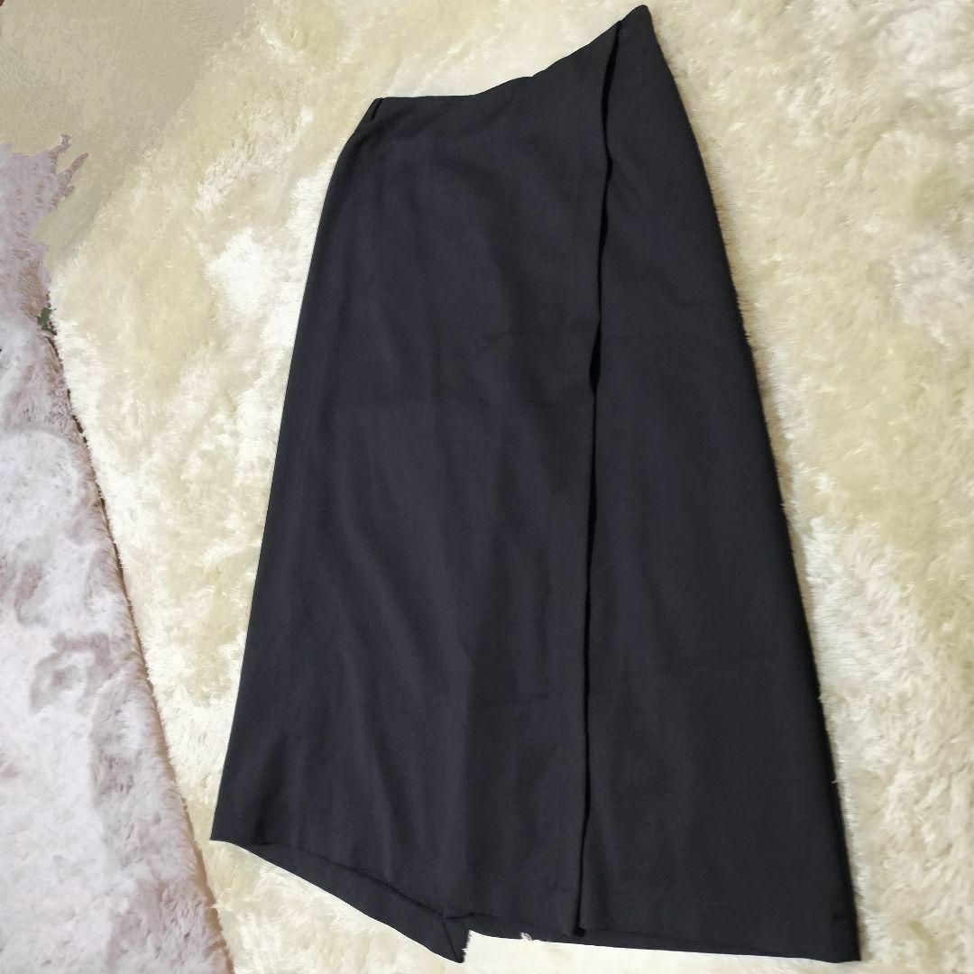 ザラ レディース スカート ロング キュロット m〜l 黒 綿 zara レディース ロングキュロット L