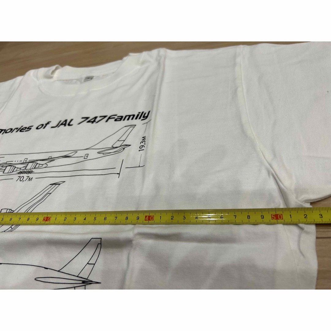 JAL(日本航空)(ジャル(ニホンコウクウ))のJAL 747-400 メモリアルTシャツ　黒　新品未使用 エンタメ/ホビーのテーブルゲーム/ホビー(航空機)の商品写真