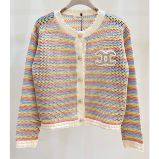 春物正規品未使用セリーヌのカシミヤ100%カーディガン ニットセーター