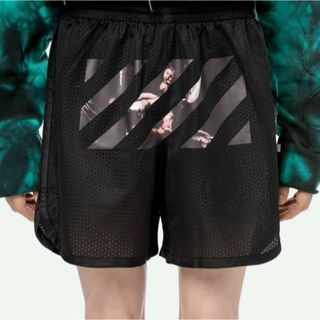 オフホワイト(OFF-WHITE)のoff-white Caravaggio ハーフパンツ トラックパンツ(ショートパンツ)