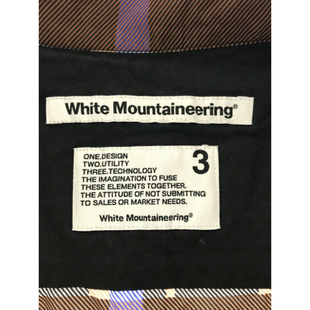 WHITE MOUNTAINEERING(ホワイトマウンテニアリング)のWhite Mountaineering メッシュ切替チェックシャツ メンズのトップス(シャツ)の商品写真