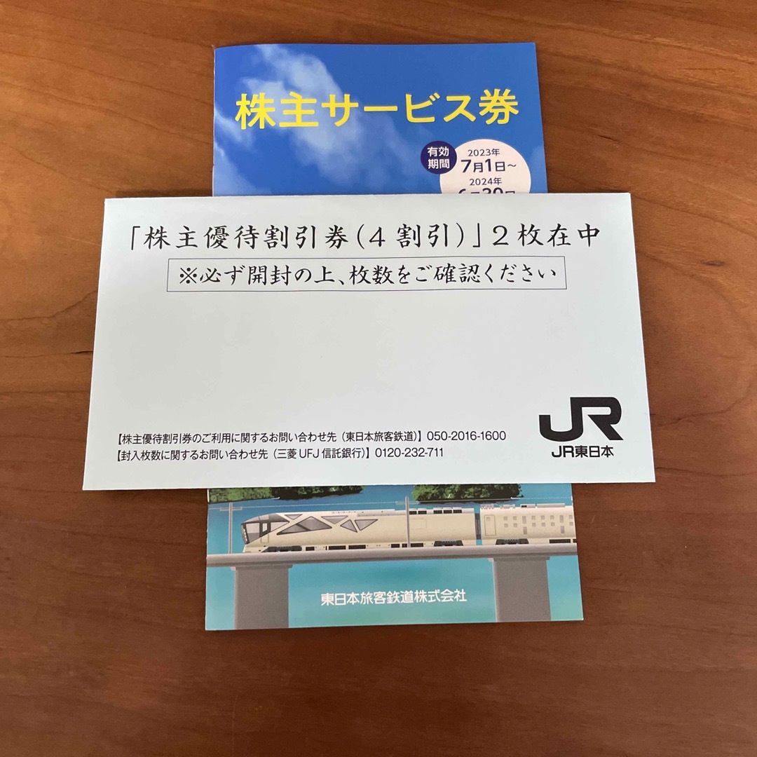 JR東日本株主優待2枚綴り