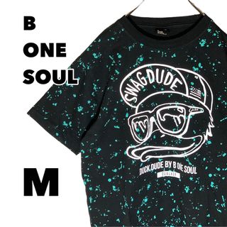 ビーワンソウル(B ONE SOUL)のB ONE SOUL 半袖Tシャツ M DUCKビッグロゴ 背面ロゴ 黒 メンズ(Tシャツ/カットソー(半袖/袖なし))