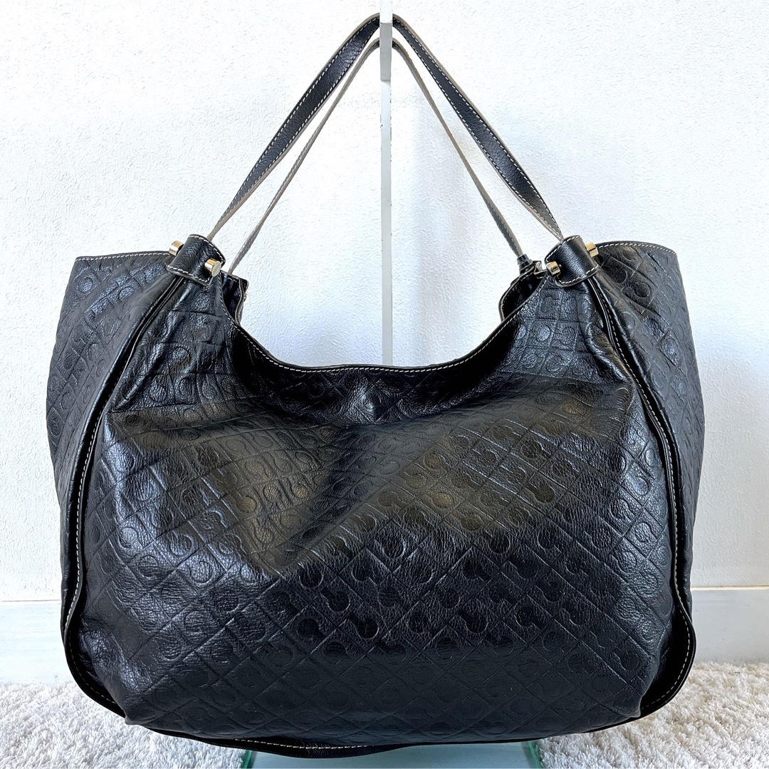 GHERARDINI - ゲラルディーニ✨レザー トートバッグ A4収納可 ロゴ型