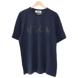 エムエスジイエム(MSGM)のMSGM エムエスジーエム 18SS ロゴプリントTシャツ ネイビー サイズ：M(Tシャツ/カットソー(半袖/袖なし))