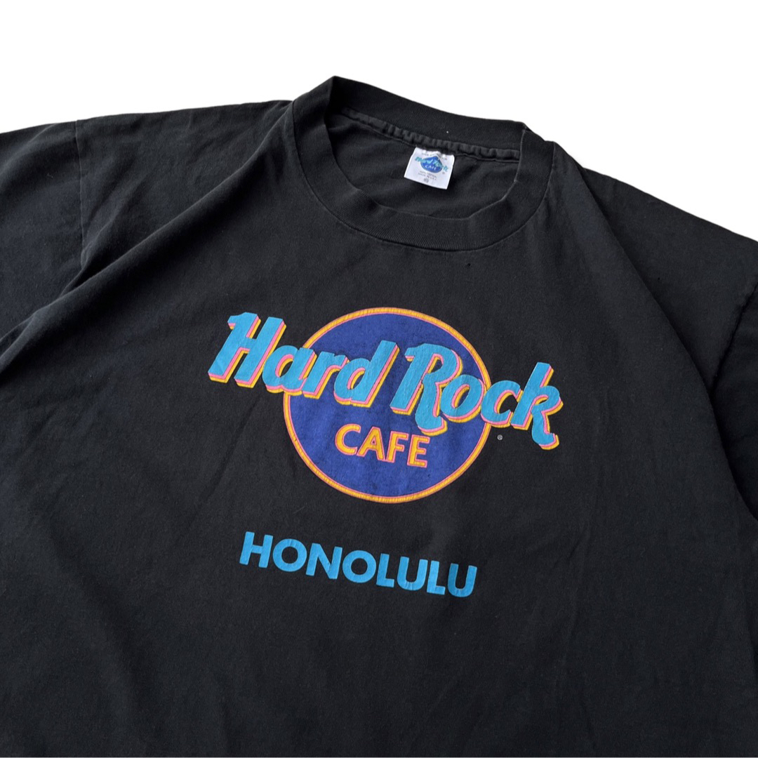 90s ハードロックカフェ ホノルル プリントロゴ 半袖Tシャツ XL USA製 2