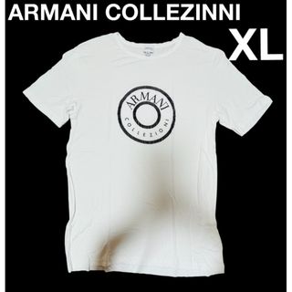 アルマーニ コレツィオーニ(ARMANI COLLEZIONI)のアルマーニコレッツォーニ　トップス　カットソー　ロゴ　白　ホワイト　Tシャツ(Tシャツ/カットソー(半袖/袖なし))