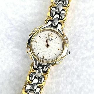 SEIKO - ☆【美品稼働品】SEIKO セイコー クレドール SS×18KT 8Pダイヤ ...
