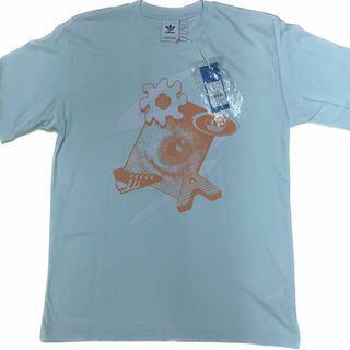 アディダス(adidas)の新品 Adidas ライトブル半そでT(Tシャツ/カットソー(半袖/袖なし))