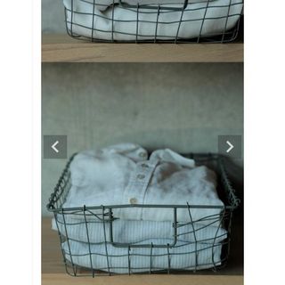 フォグリネンワーク(fog linen work)のドロワーバスケット　フォグリネンワーク　ワイヤーバスケット2個(収納/キッチン雑貨)