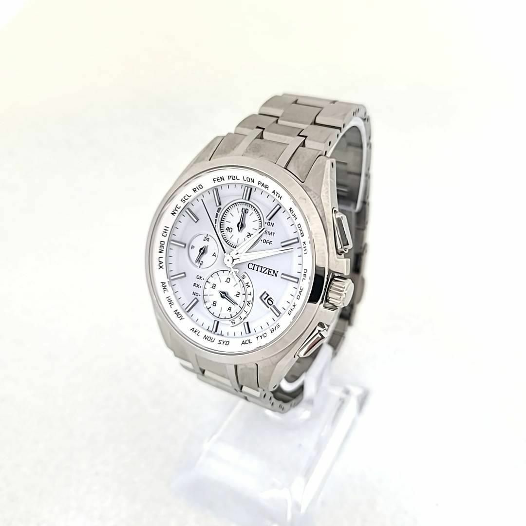 ☆【美品稼働品】シチズン citizen アテッサ 白文字盤 クロノグラフ