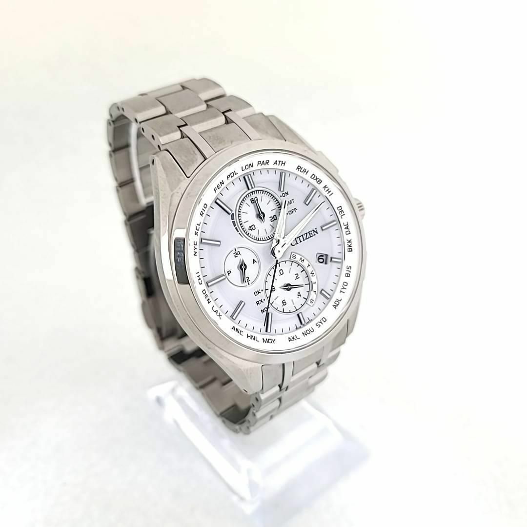 ☆【美品稼働品】シチズン citizen アテッサ 白文字盤 クロノグラフ
