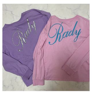 レディー(Rady)のちびrady  バックロゴロンT 2枚セット(Tシャツ/カットソー)