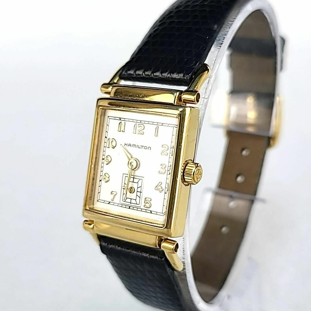 ☆【美品稼働品】ハミルトン Hamilton QZ 6270 スモセコ スクエア-
