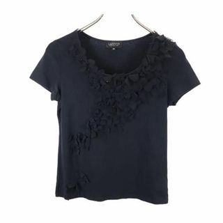 LANVIN parisランバン パール チェーントップス Tシャツ黒