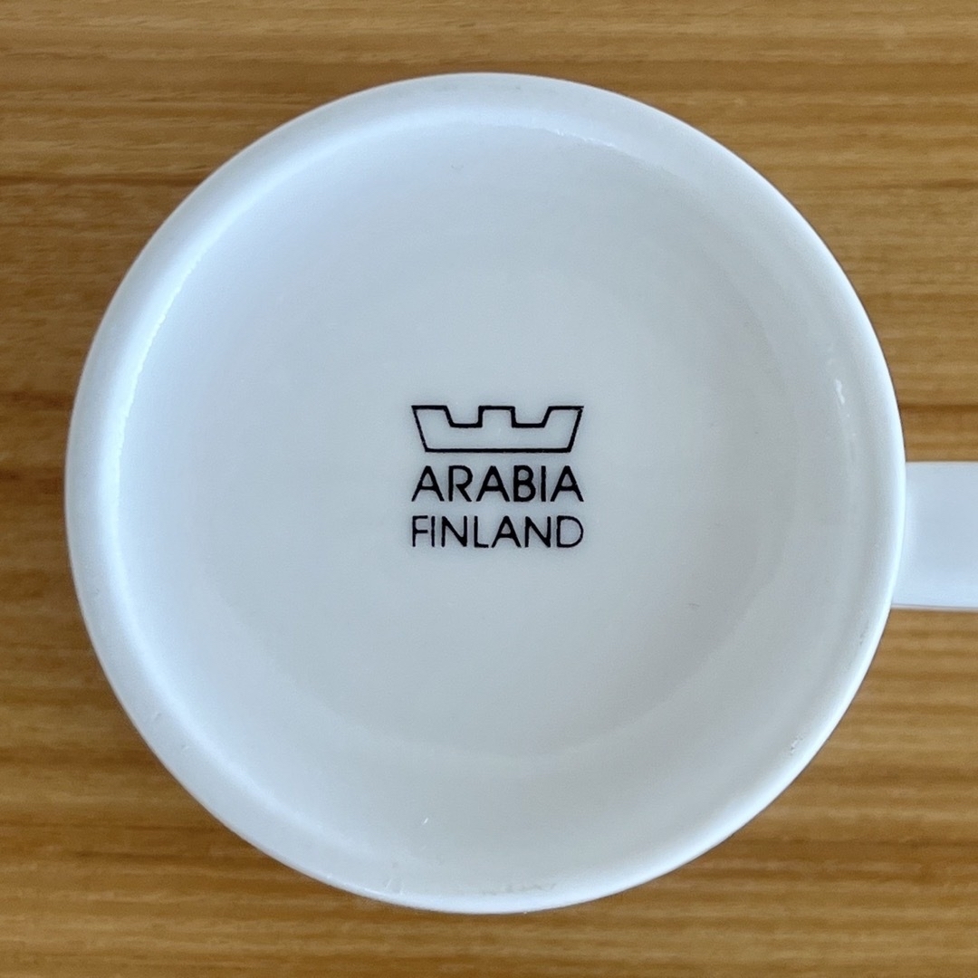 ARABIA(アラビア)のARABIA アラビア Raita(ブルー&グリーン) ストライプ マグカップ② インテリア/住まい/日用品のキッチン/食器(食器)の商品写真