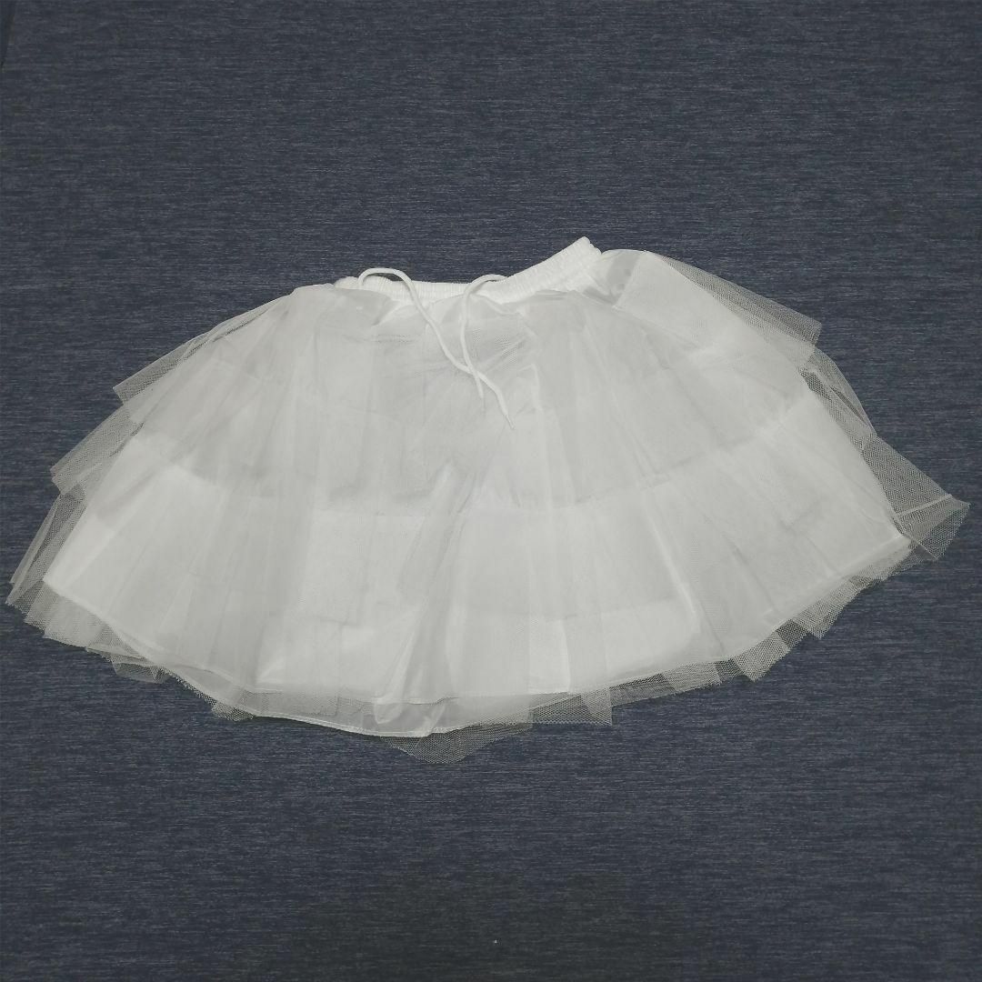 新品 パニエ ３段チュール 大人ドレス 子供ドレス 発表会 結婚式 45cm レディースのフォーマル/ドレス(ウェディングドレス)の商品写真