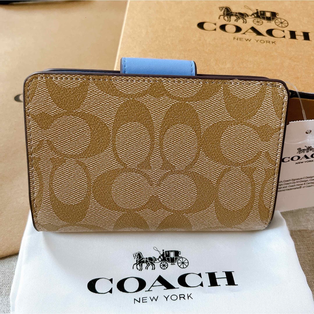 COACH 新品 スヌーピー ブルー 長財布 コーチ レディース 小物 青 財布