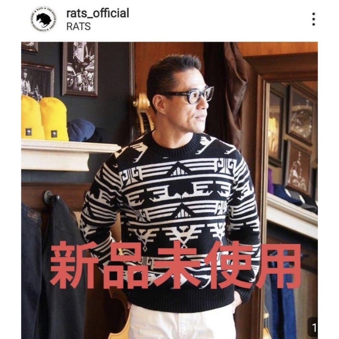 19AW RATS NATIVE JACQUARD KNIT 長瀬智也