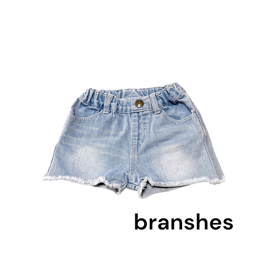 Branshes(ブランシェス)のブランシェス　デニムパンツ　ショートパンツ キッズ/ベビー/マタニティのキッズ服女の子用(90cm~)(パンツ/スパッツ)の商品写真