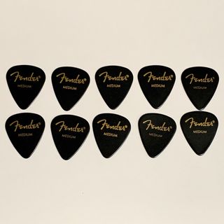 フェンダー(Fender)のFender ギターピック 351 MEDIUM ブラック 10枚(その他)