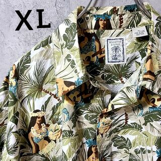 サンサーフ(Sun Surf)の97【送料無料】アロハシャツ　サンサーフ　ＸLサイズ　総柄　オープンカラー(シャツ)