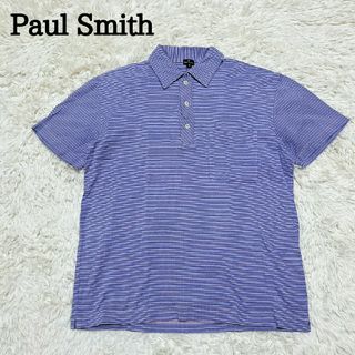 ポールスミス(Paul Smith)の高級　Paul Smith　ポールスミス　ボーダーポロシャツ　ピンク　パープル(ポロシャツ)