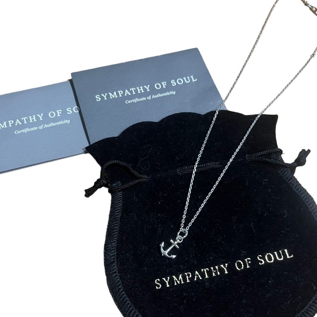 SYMPATHY OF SOUL(シンパシーオブソウル)のsympathy of soul アンカー シルバーネックレス メンズのアクセサリー(ネックレス)の商品写真