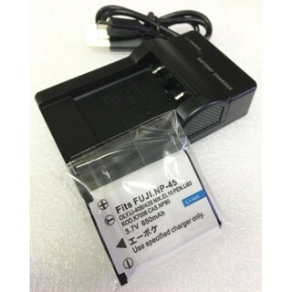 フジフイルム(富士フイルム)のNP-45  EN-EL10  対応互換バッテリー&USB充電器(バッテリー/充電器)