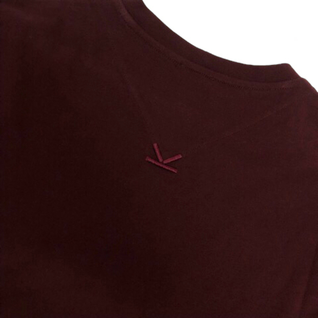 KENZO(ケンゾー)のケンゾー Tシャツ クールネック プリント ワンポイント 半袖 S ワインレッド メンズのトップス(Tシャツ/カットソー(半袖/袖なし))の商品写真