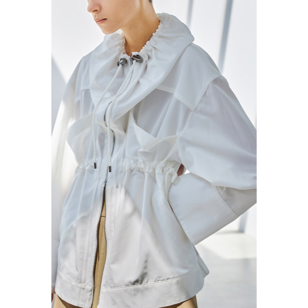 AKIRANAKA drawstring shirt blouson