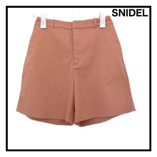 スナイデル　snidel ニット　ロンパース　ショートパンツ　レッド　F