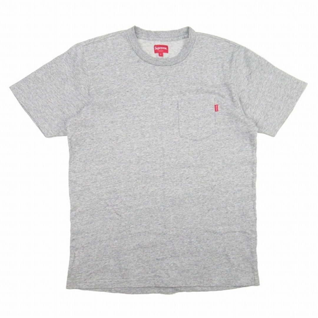 シュプリーム S/S Pocket Tee 半袖 ポケット Tシャツ L グレー