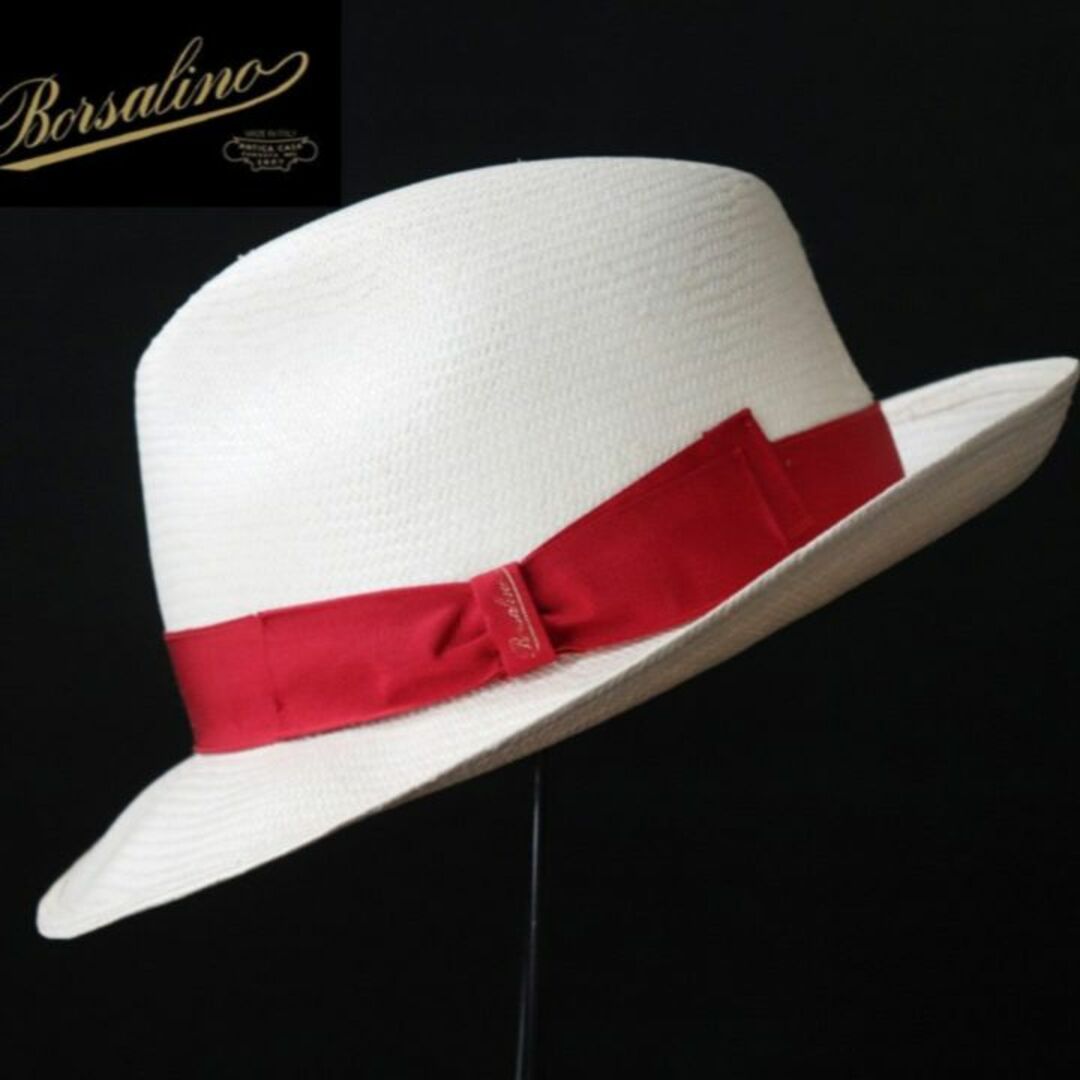 Borsalino - 新品【ボルサリーノ 】ファインパナマハット麦わら帽子