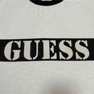 【GUESS JEANS】ゲスジーンズ S/S リンガーTee センターロゴ