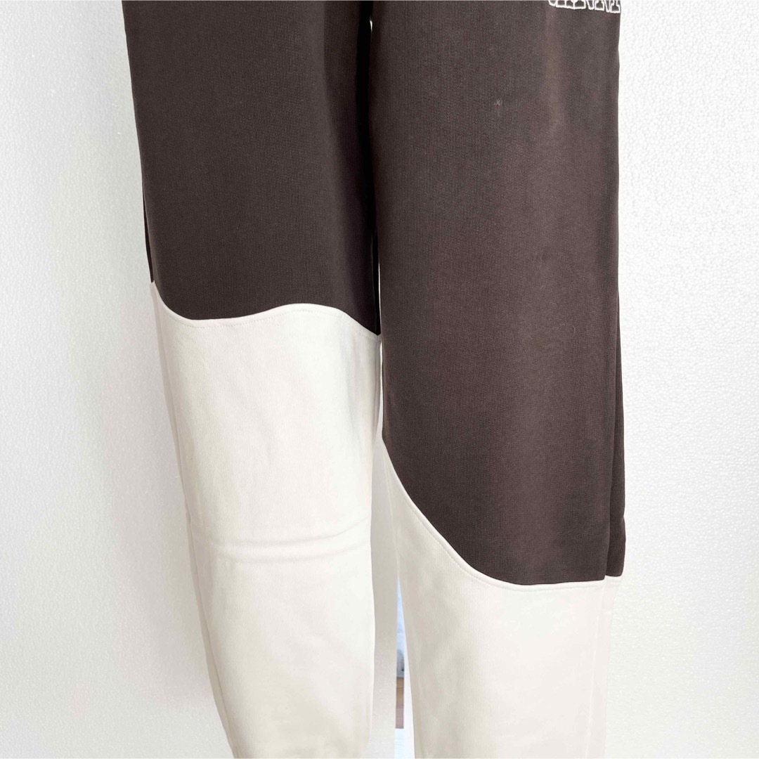 GANNI ガニー ロゴ入り デザインスウェットパンツ ブラウン Mサイズ