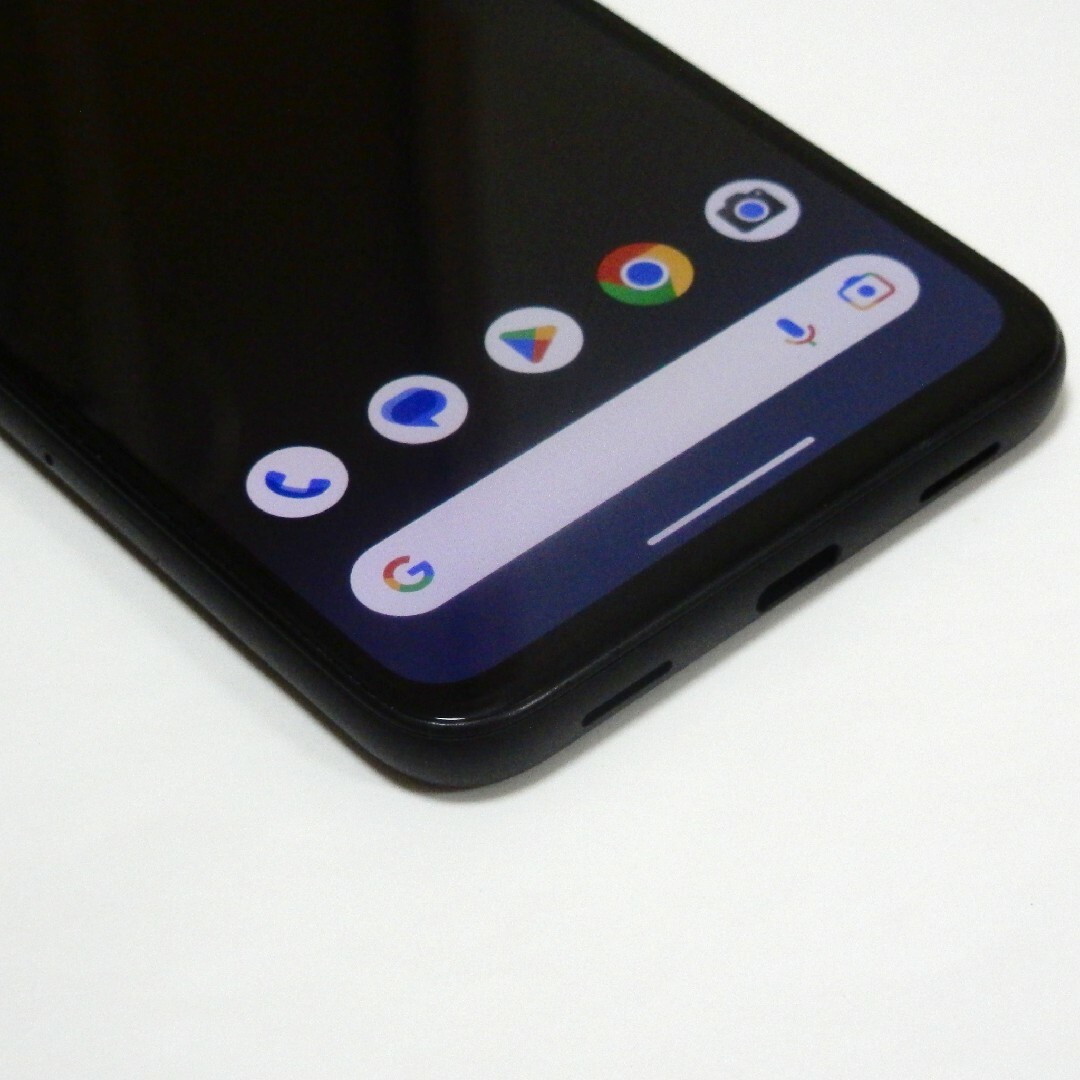 美品 SIMフリー Google Pixel 4a 128GB ジャストブラックスマートフォン本体