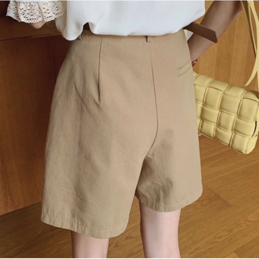 チノ ハーフパンツ ベージュ L レディース プチプラ シンプル チノ ハーフパンツ ベージュ L レディース プチプラ シンプル