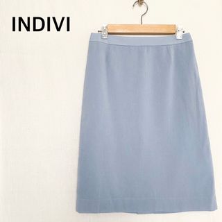 インディヴィ(INDIVI)のINDIVI インディヴィ　スカート　膝丈　サイズ38(ひざ丈スカート)