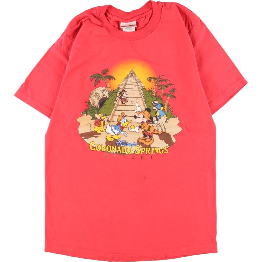 90年代 WALT DISNEY Worldo Indiana Jones インディジョーンズ キャラクタープリントTシャツ USA製 メンズM ヴィンテージ /eaa347759