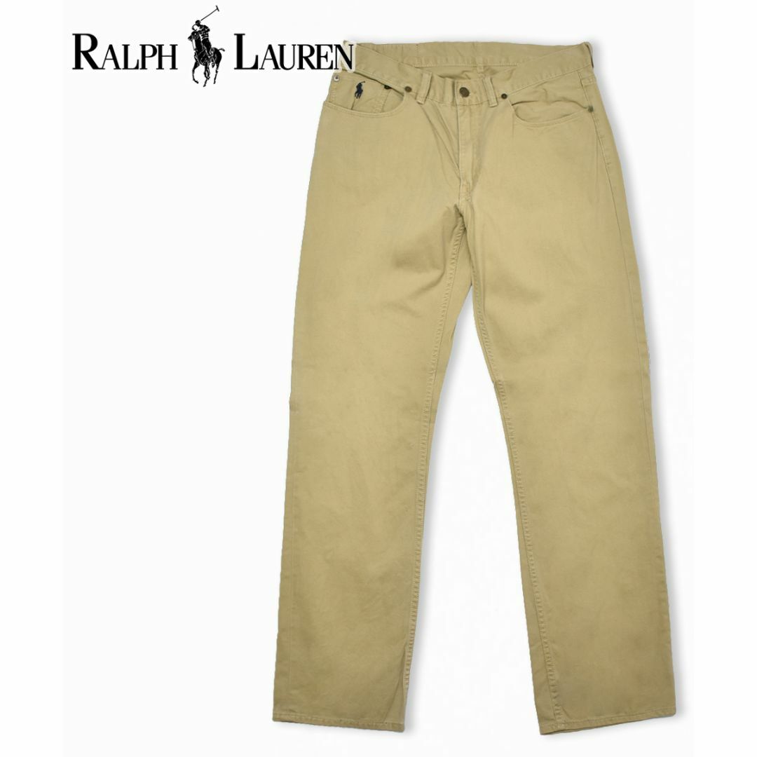 POLO RALPH LAUREN(ポロラルフローレン)のPolo RalphLauren ポロラルフローレン コットン パンツ W32 メンズのパンツ(チノパン)の商品写真
