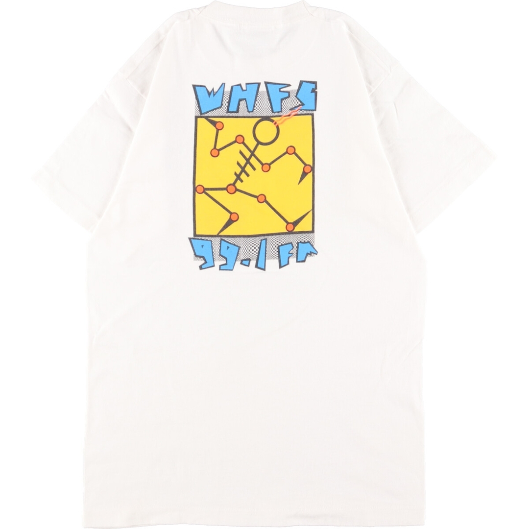 90年代 フルーツオブザルーム FRUIT OF THE LOOM プリントTシャツ USA製 メンズS ヴィンテージ /eaa340503
