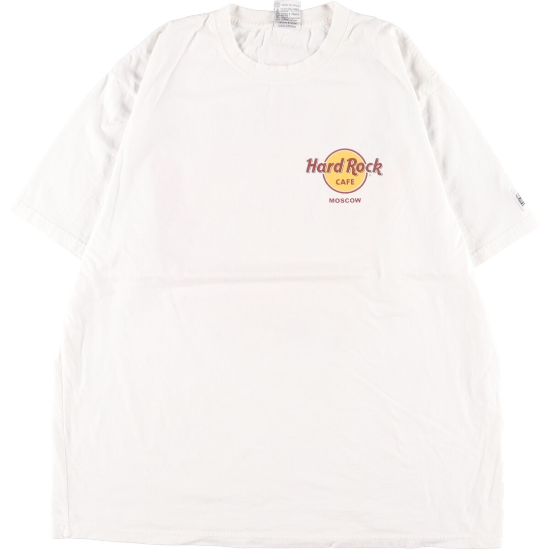 ハードロックカフェ HARD ROCK CAFE MOSCOW 両面プリント アドバタイジングTシャツ メンズXL /eaa347772