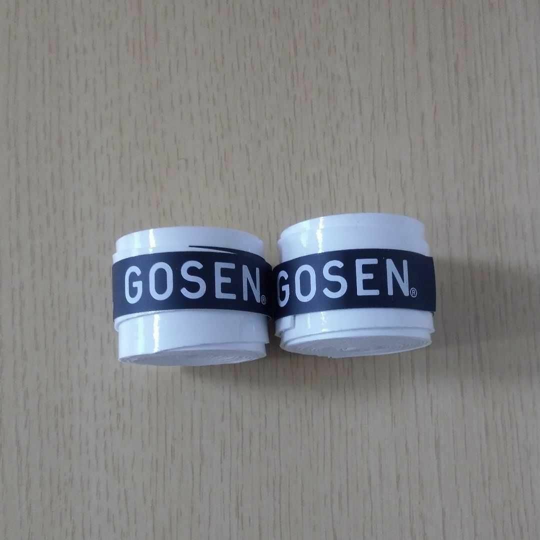 GOSEN(ゴーセン)のGOSEN テニスグリップテープ 白2個 スポーツ/アウトドアのテニス(その他)の商品写真