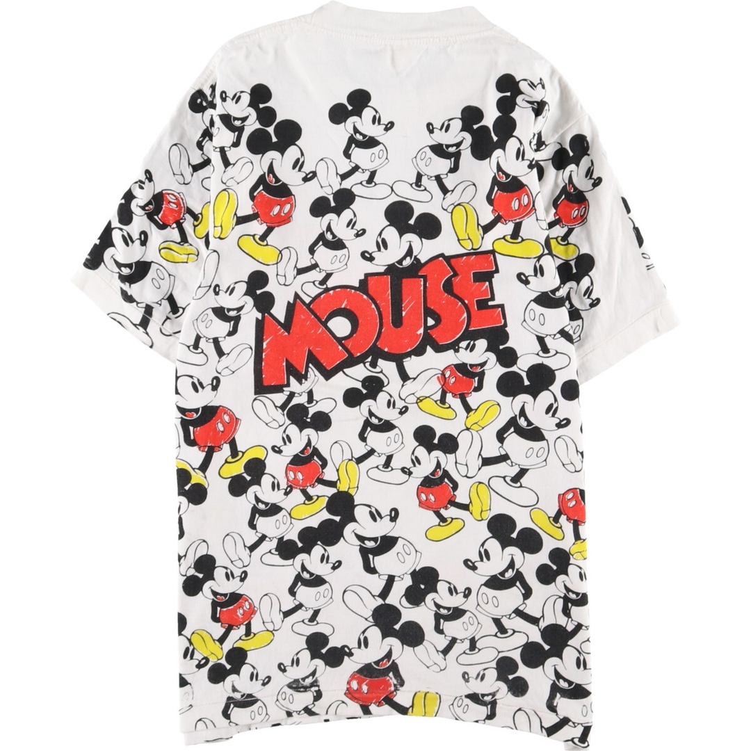 90年代 DISNEY WEAR MICKEY MOUSE ミッキーマウス 総柄 大判プリント